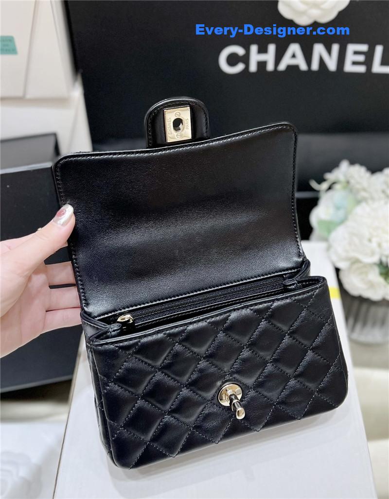 Ch**el cf mini lambskin bag