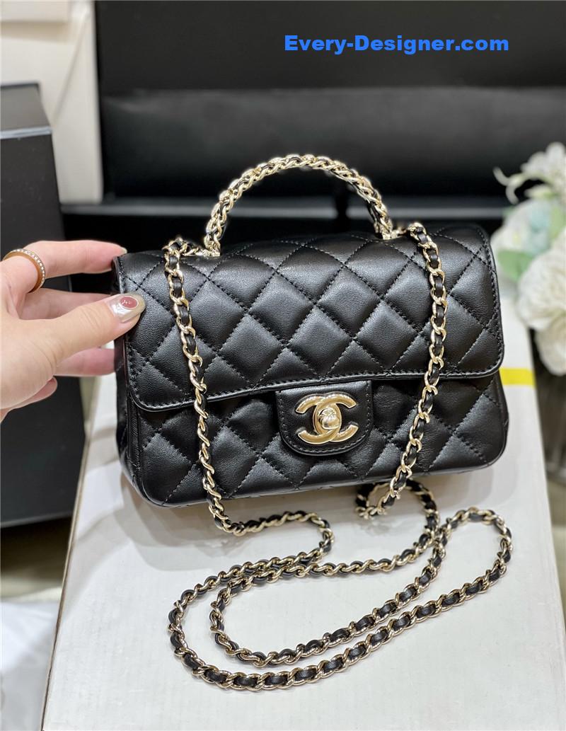 Ch**el cf mini lambskin bag