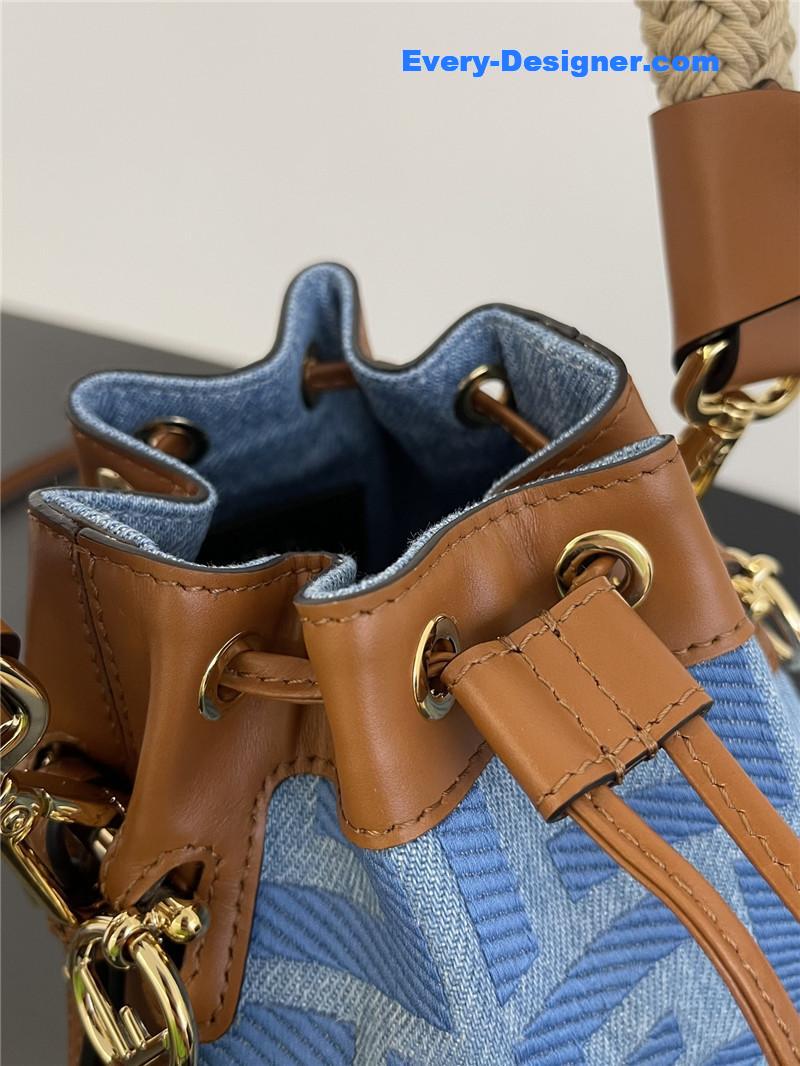 F**di denim bucket bag