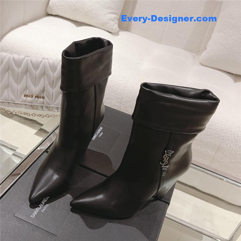 Y51 side pull boots ankle boots