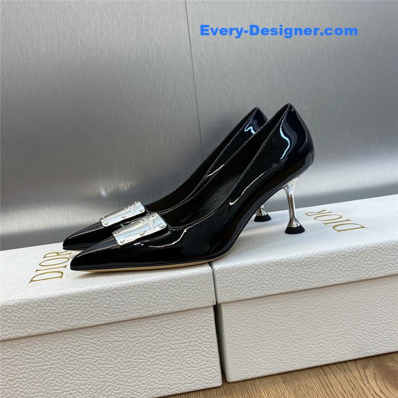 D10r cd letter logo high heel sandals