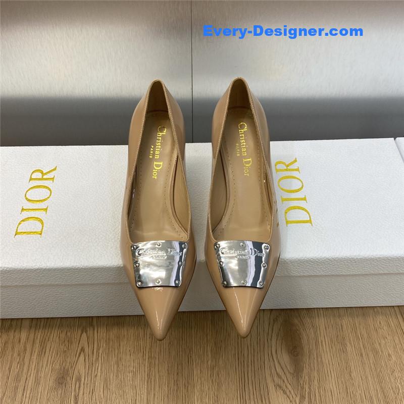 D10r cd letter logo high heel sandals