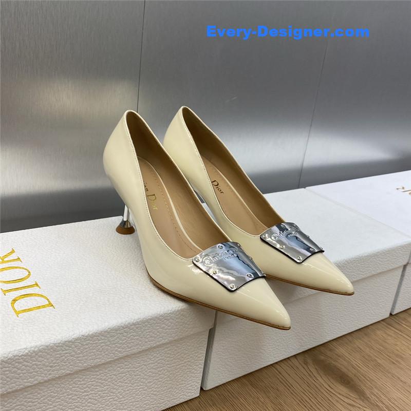D10r cd letter logo high heel sandals