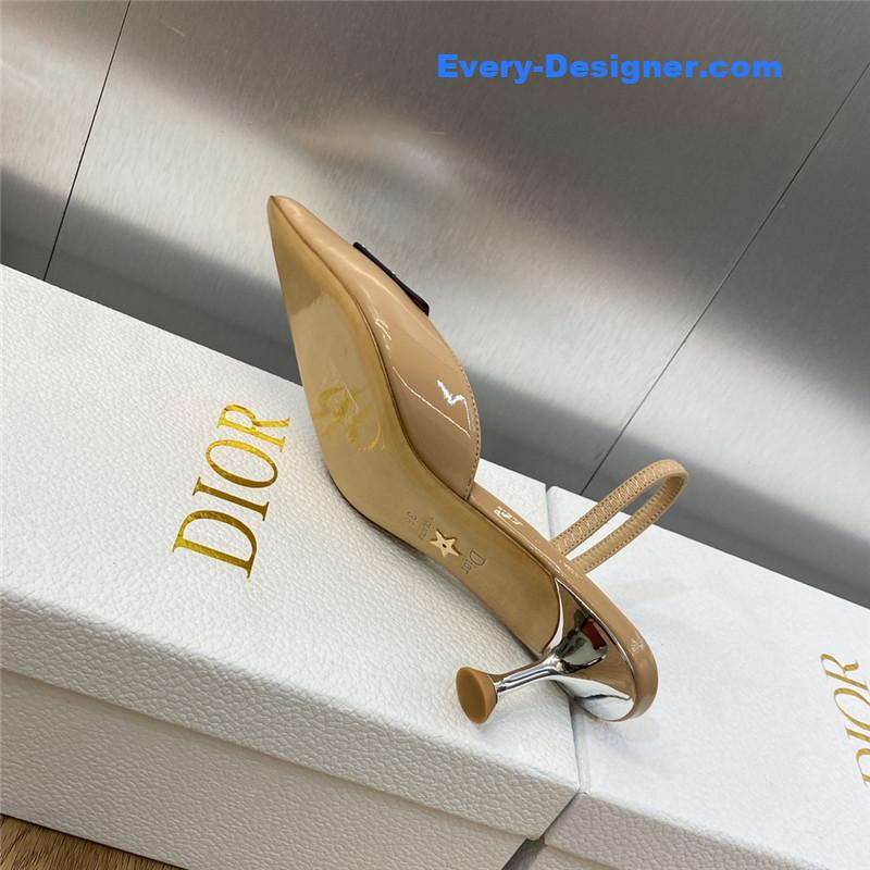 D10r cd letter logo high heel sandals