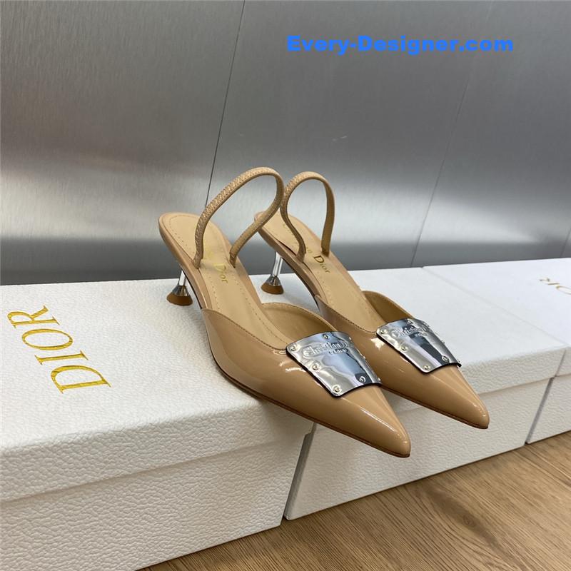 D10r cd letter logo high heel sandals