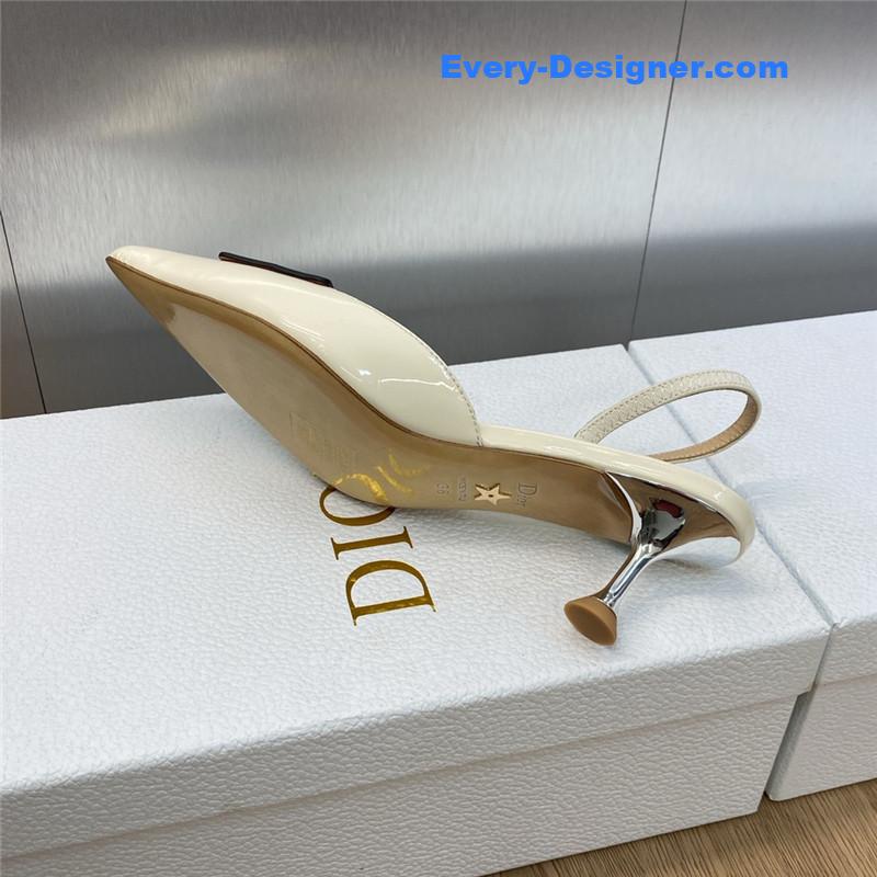 D10r cd letter logo high heel sandals