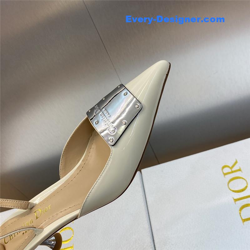 D10r cd letter logo high heel sandals
