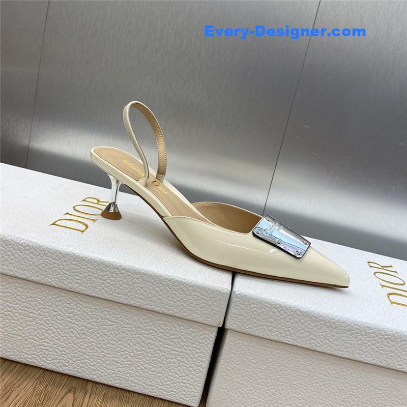 D10r cd letter logo high heel sandals