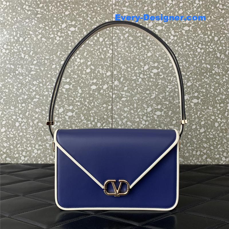 Va1e*ntin0 garavani letter leather shoulder bag