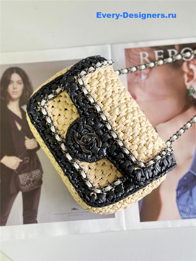 Ch**el handwoven cf bag