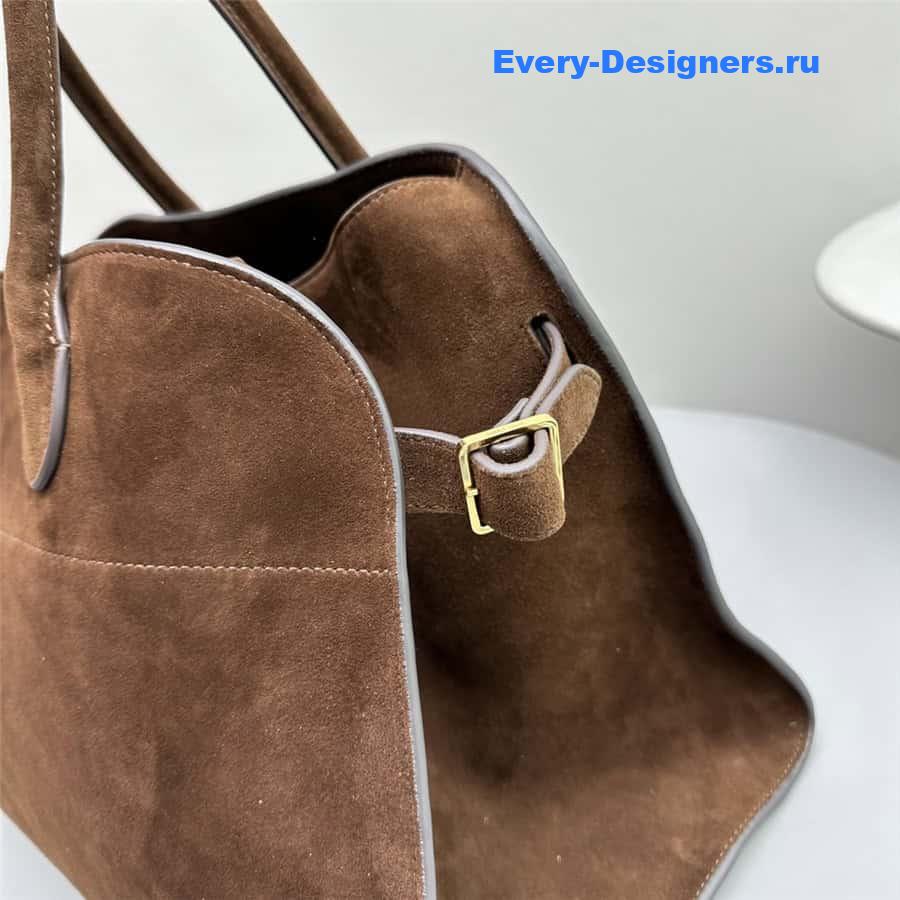 The R0w soft margaux 15 bag in mocha suede