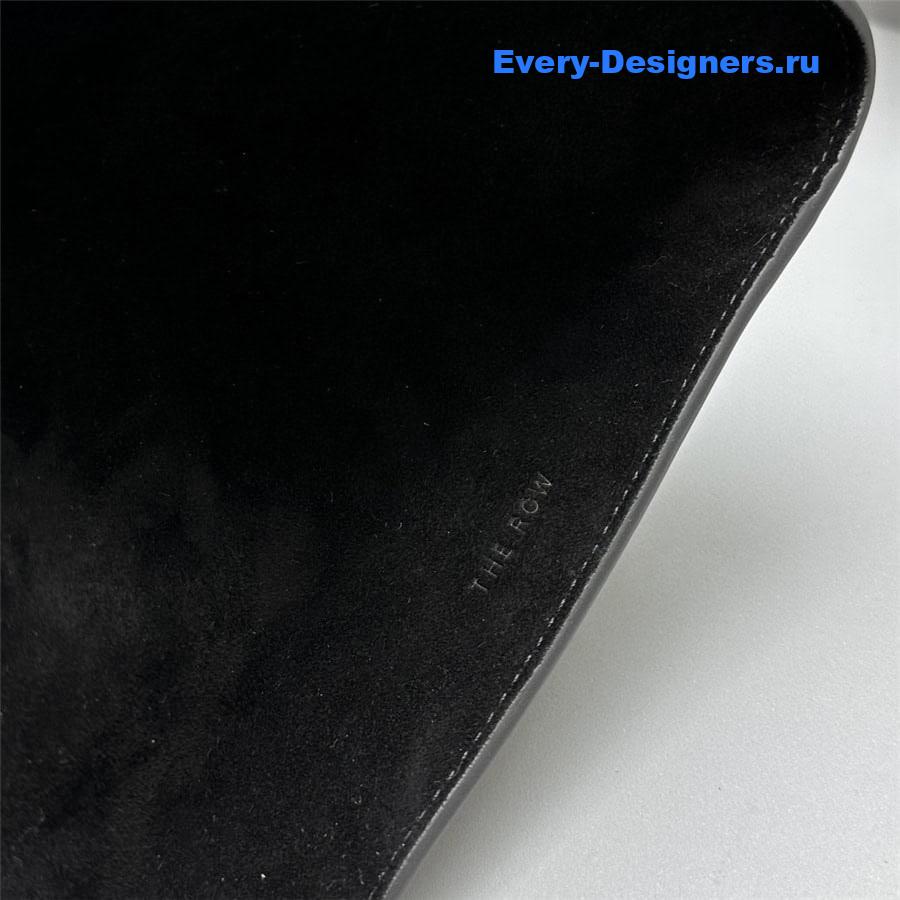 The R0w soft margaux 15 bag in black suede