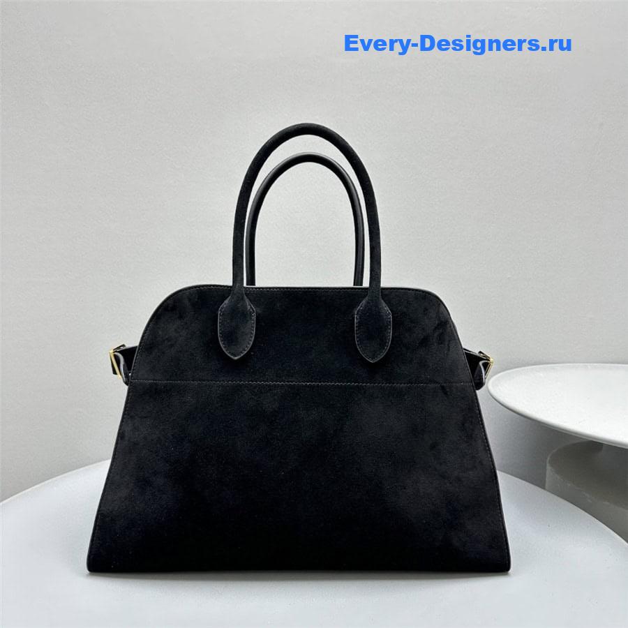 The R0w soft margaux 15 bag in black suede