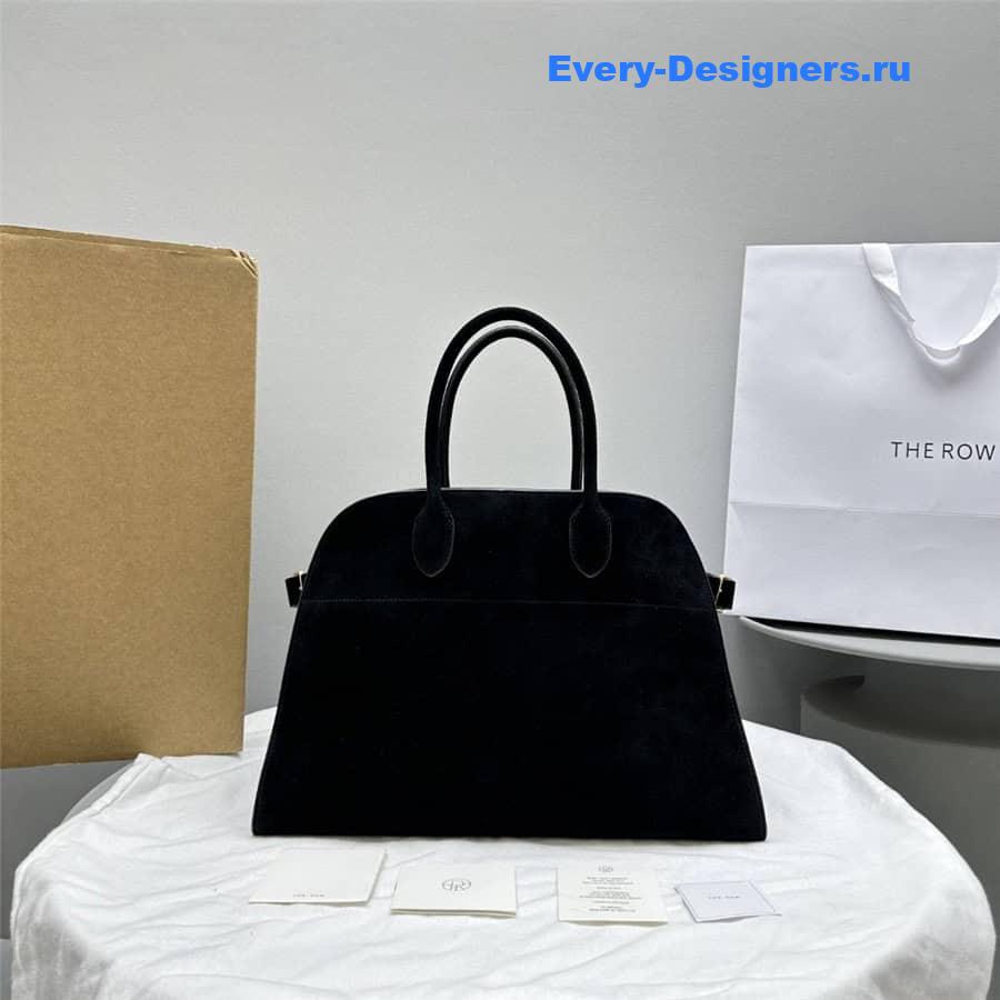 The R0w soft margaux 15 bag in black suede