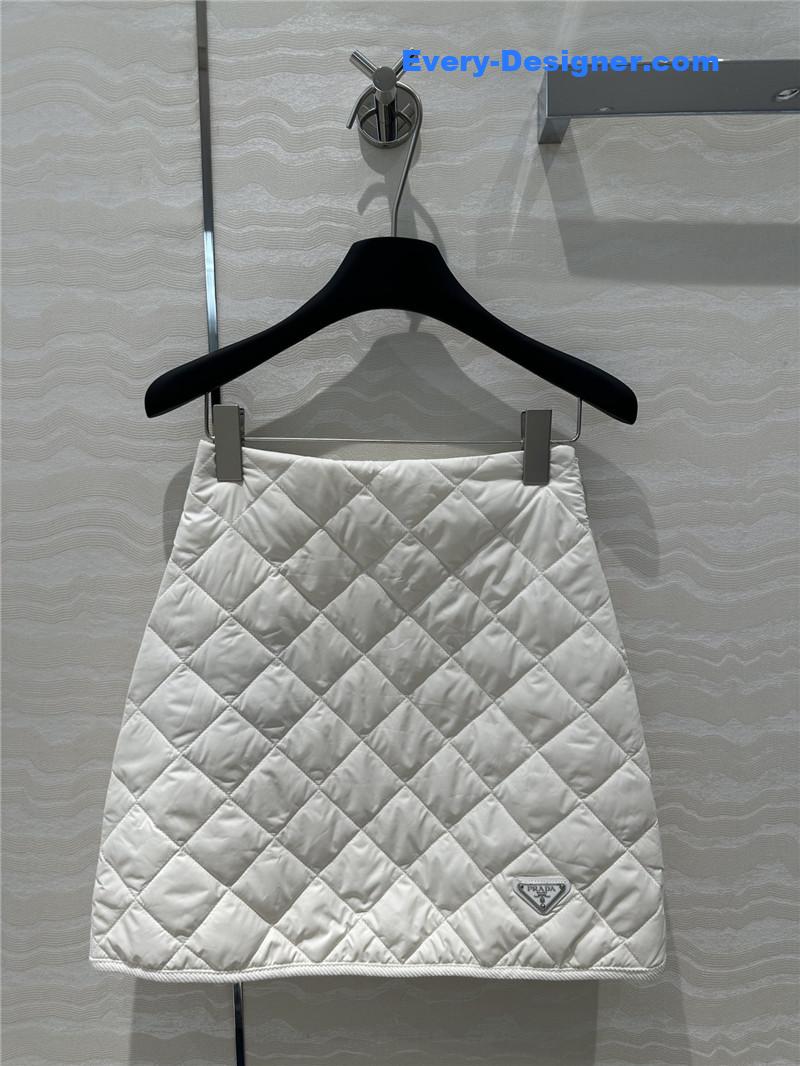 pra*a D1am0nd high waist skirt