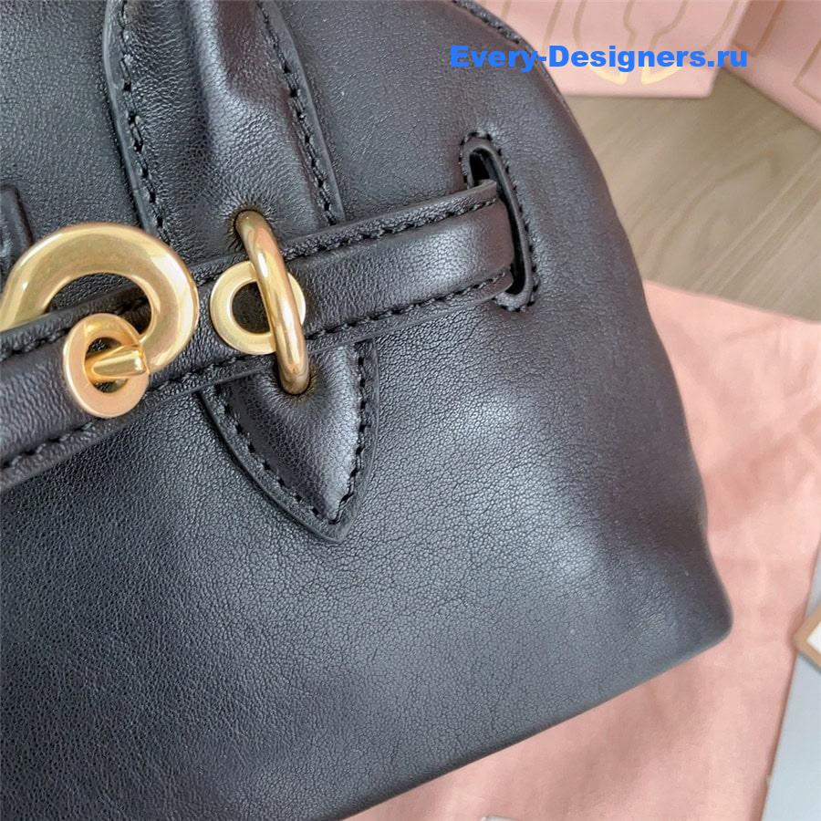 Miu Miu Aventure Black Nappa Leather Bag