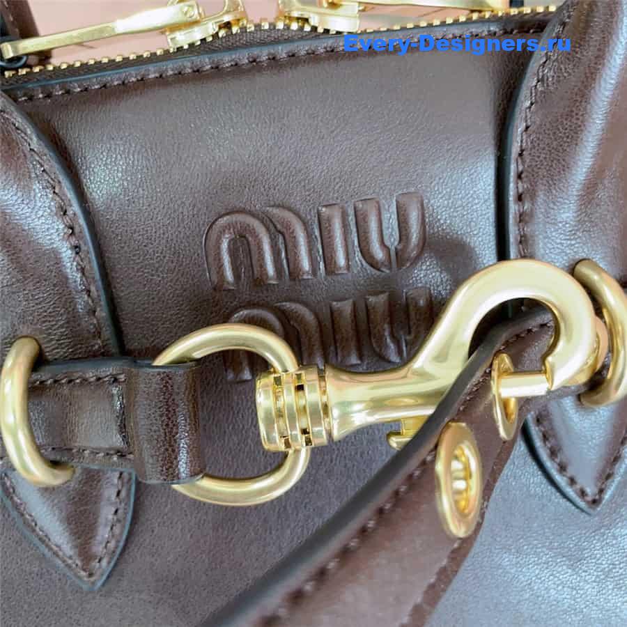 Miu Miu Aventure Nappa Leather Bag