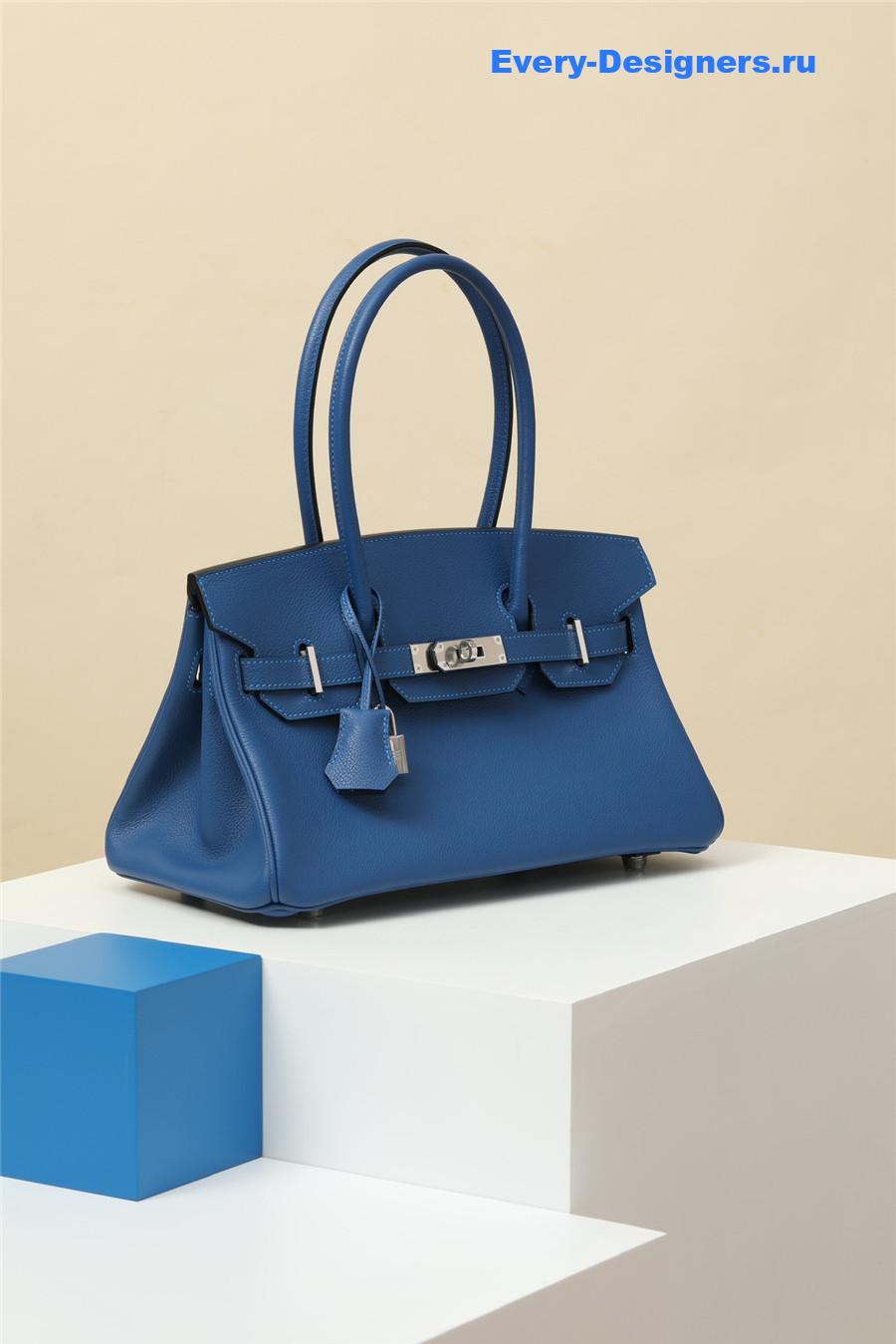 H**me5 shoulder birkin bag blue