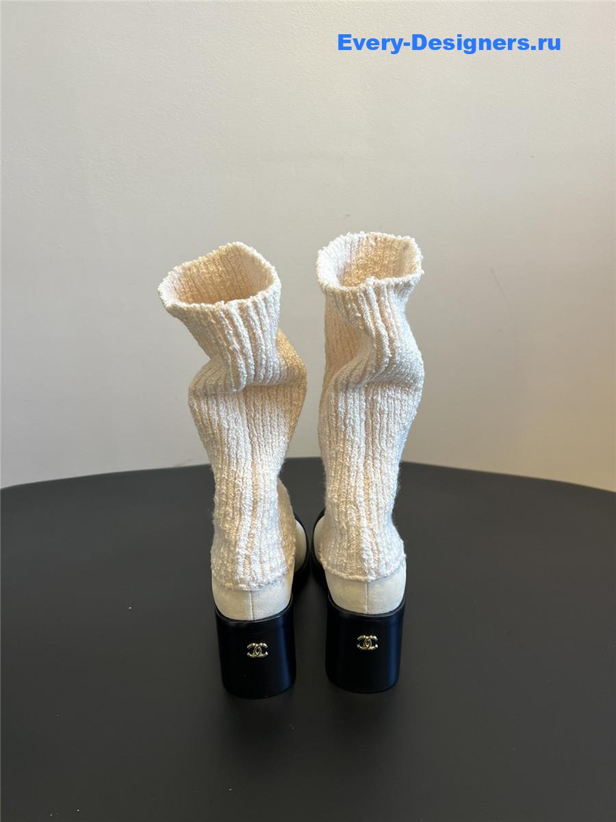 Ch**el knitted socks boots