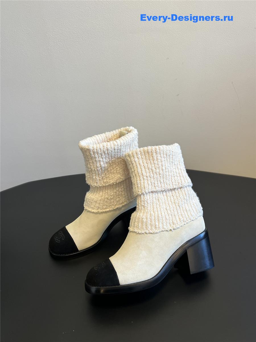 Ch**el knitted socks boots