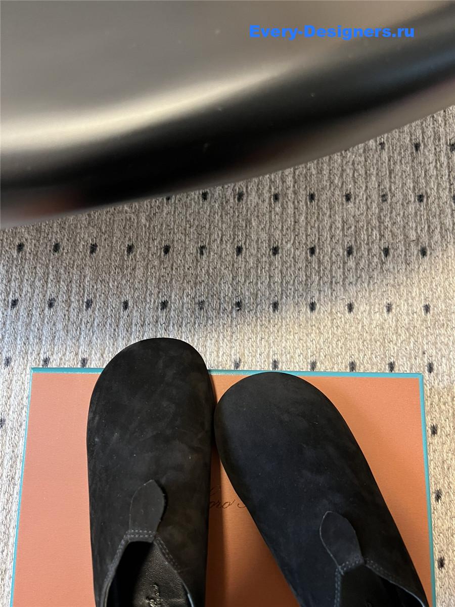 L0r0 P1ana rebech**ela black ballet flats