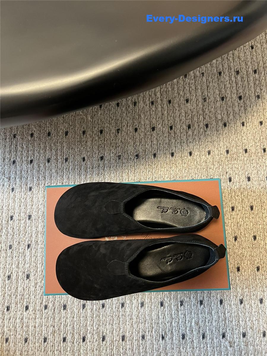 L0r0 P1ana rebech**ela black ballet flats