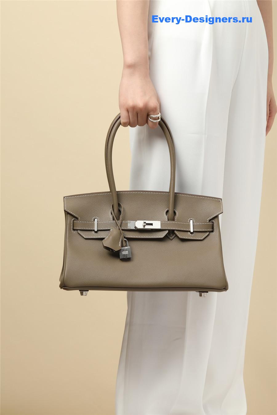H**me5 shoulder birkin bag gray