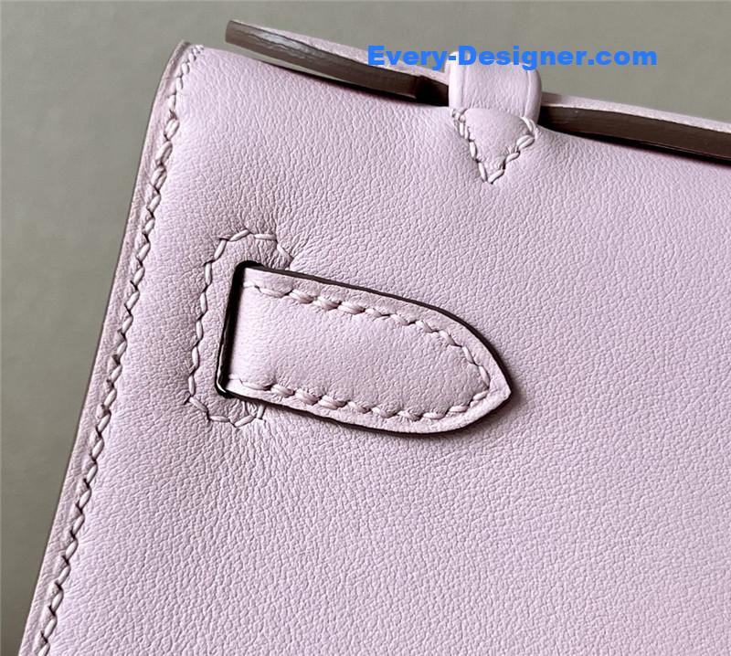 H**me5 kelly pochette swift leather bag