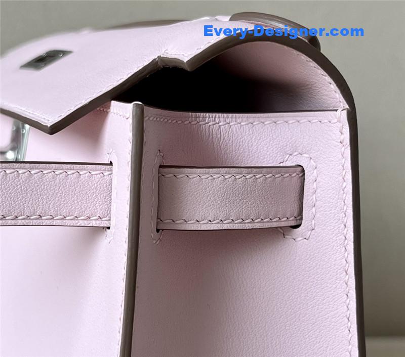 H**me5 kelly pochette swift leather bag