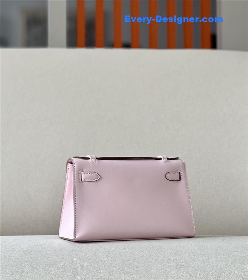 H**me5 kelly pochette swift leather bag