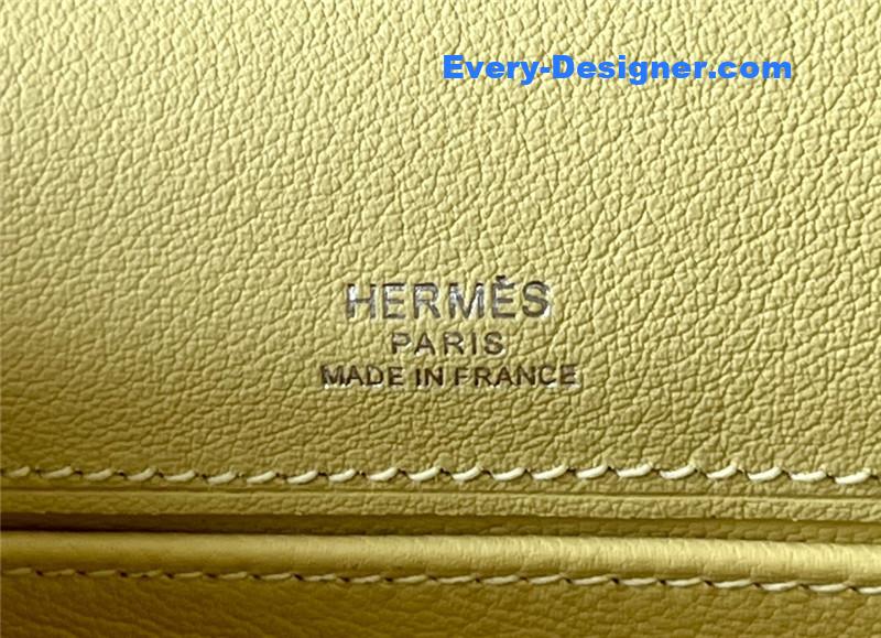 hermes kelly pochette swift leather bag