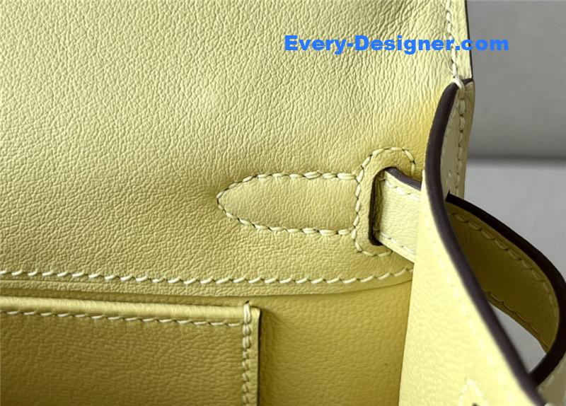 hermes kelly pochette swift leather bag