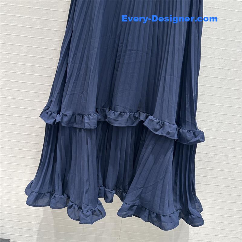 l0vis Vvtt0n lv layered pleated half skirt
