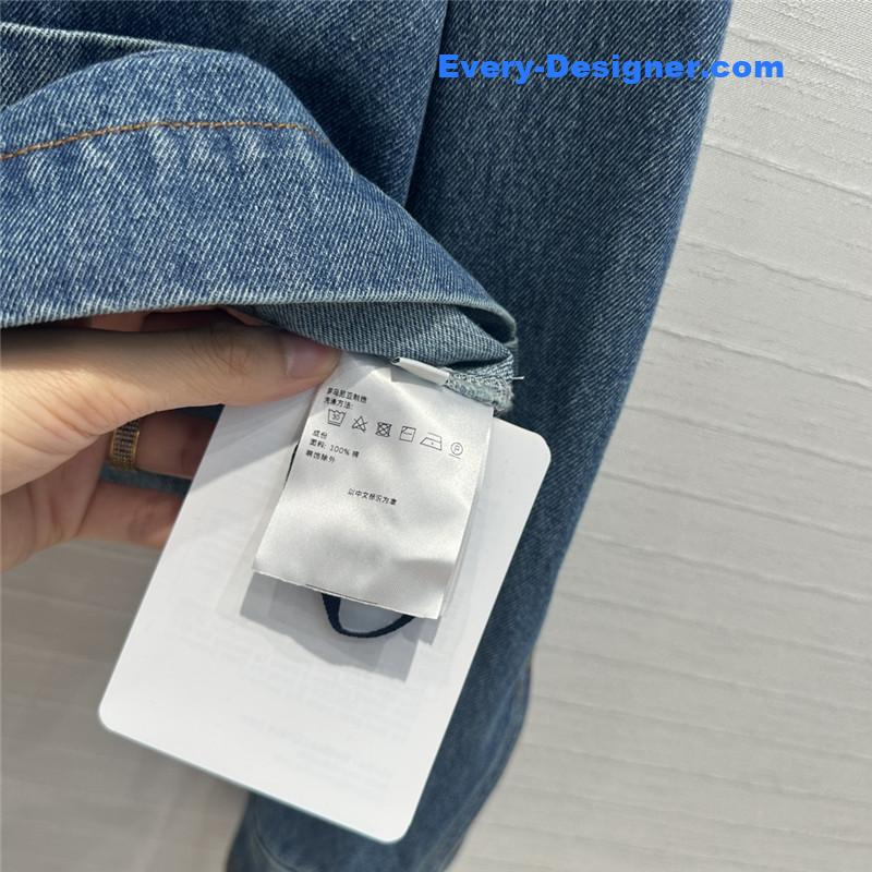 Moncler Hooded patchwork denim jacket