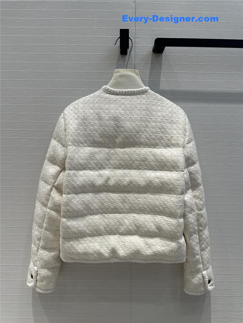 Moncler Tweed Woven Down Jacket