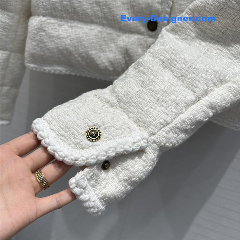 Moncler Tweed Woven Down Jacket