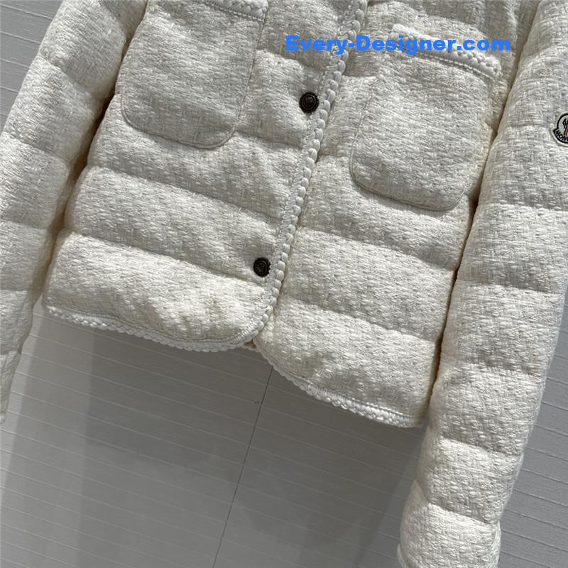 Moncler Tweed Woven Down Jacket