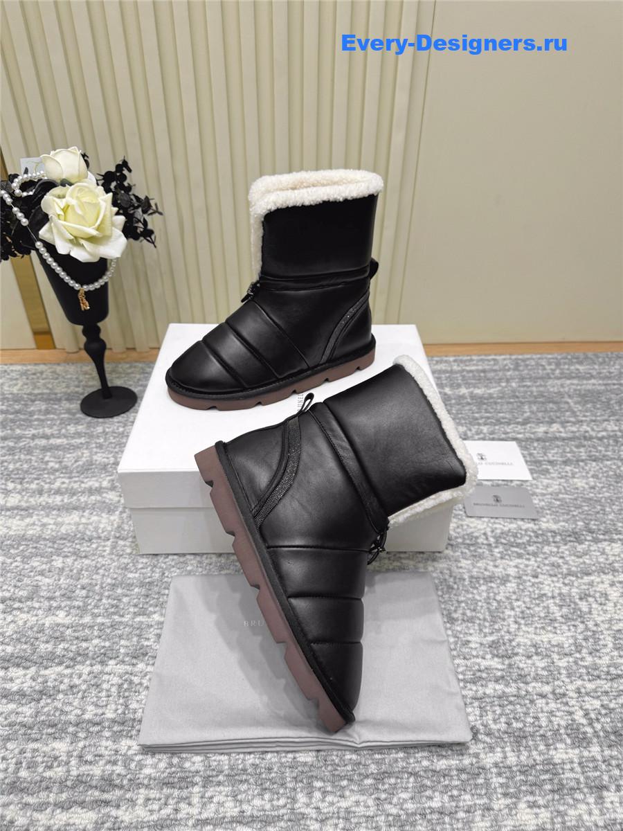 BC Black Fur Snow Boots