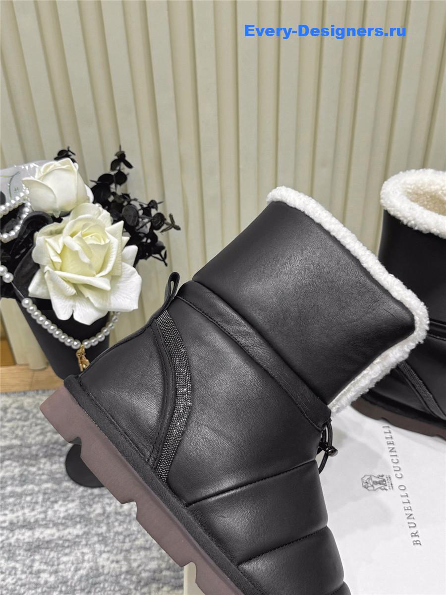 BC Black Fur Snow Boots