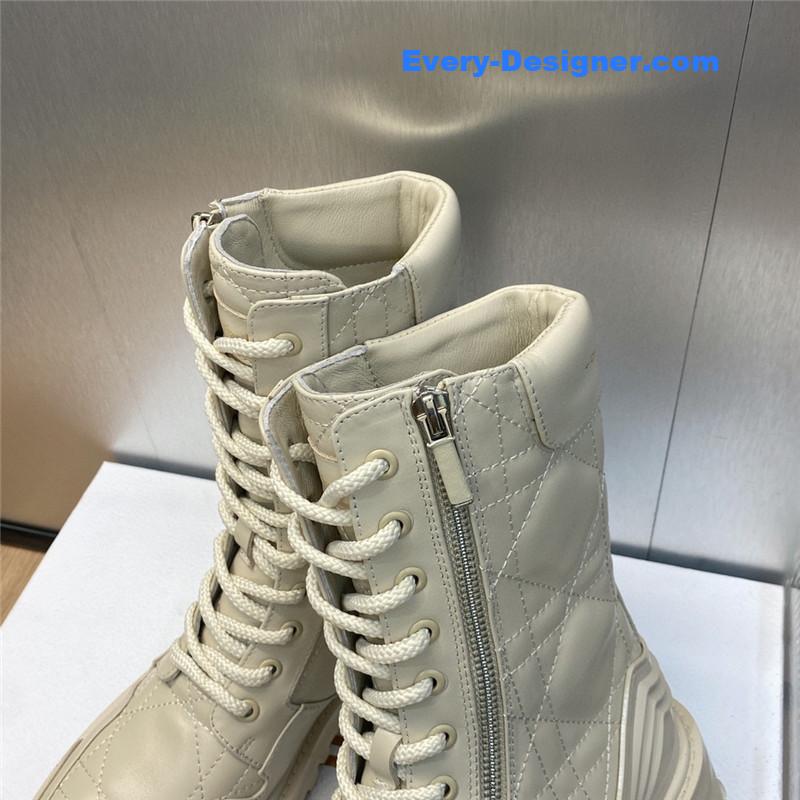 d10r d-leader logo D1am0nd embroidered martin boots