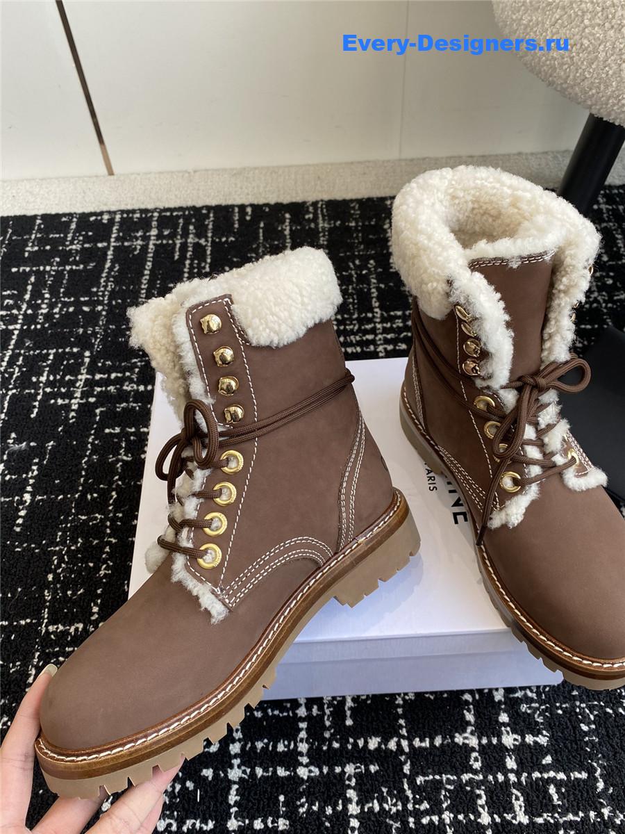 Ce1i*e winter platform wool boots