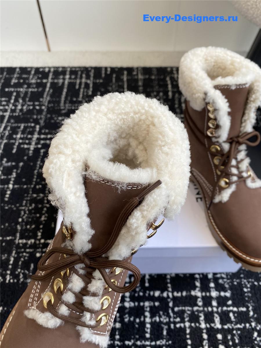 Ce1i*e winter platform wool boots