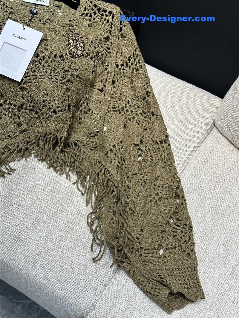 Ch**el flocking cutout top