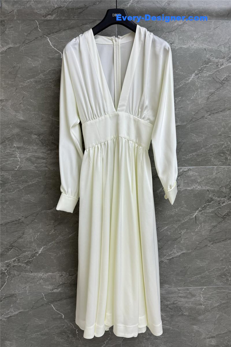 D10r v-neck waist dress