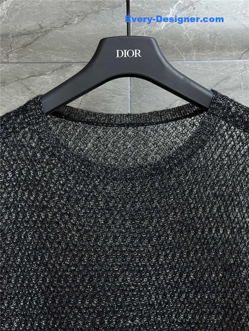 D10r cd bee embroidered hollow bottoming shirt