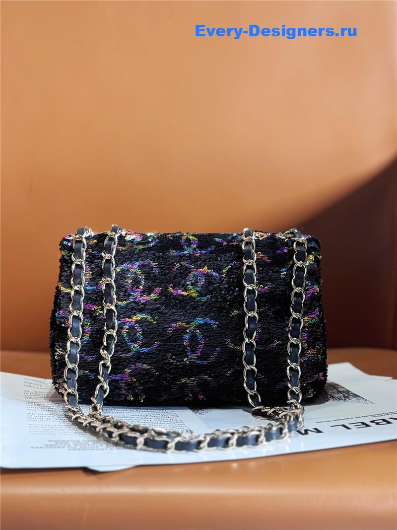Ch**el cf sequin bag