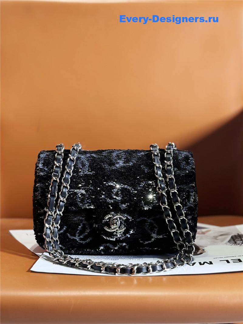 Ch**el cf sequin bag