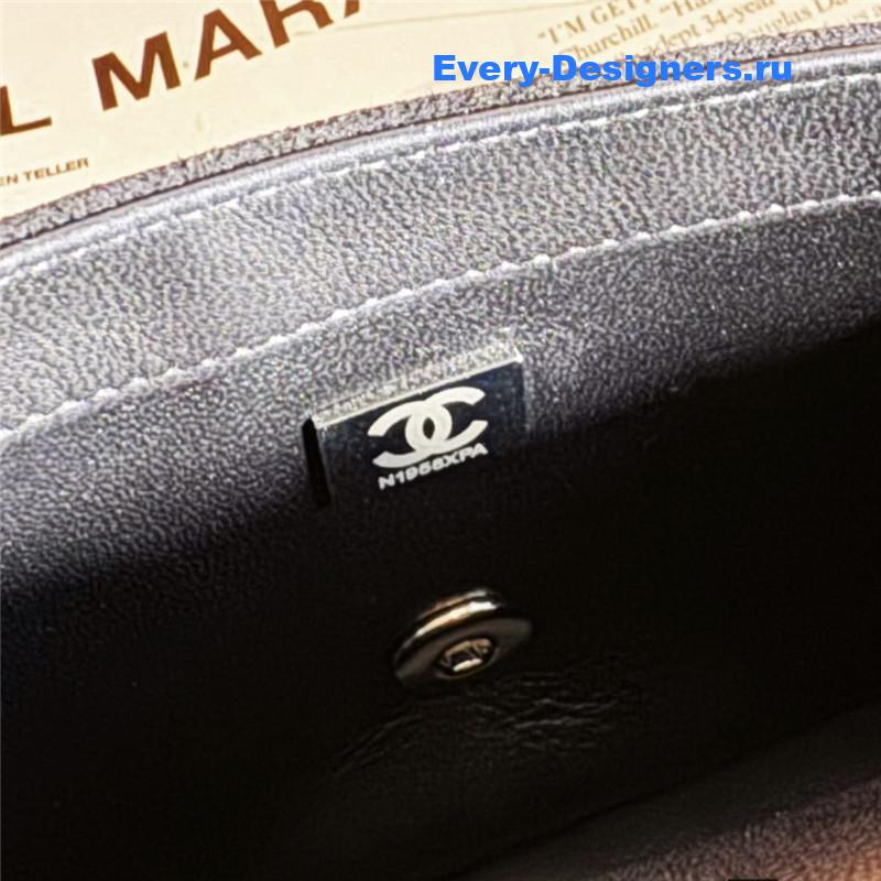 Ch**el pearl cf rhinestone flap bag