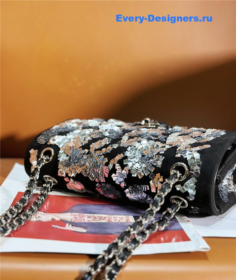Ch**el sequin flap bag