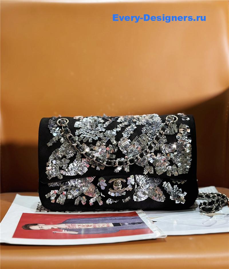 Ch**el sequin flap bag